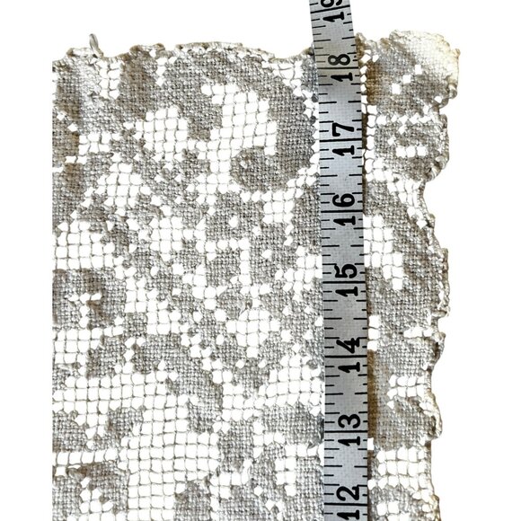 Antique Filet Bosa Lace Placemats Set Of 2 From Sardinia Italy - Picture 8 of 10